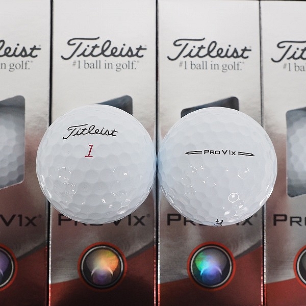 実際に弊社で買取させて頂いた【未使用】Titleist/タイトリスト PRO V1x ゴルフボール ホワイト 2ダースの画像 1枚目
