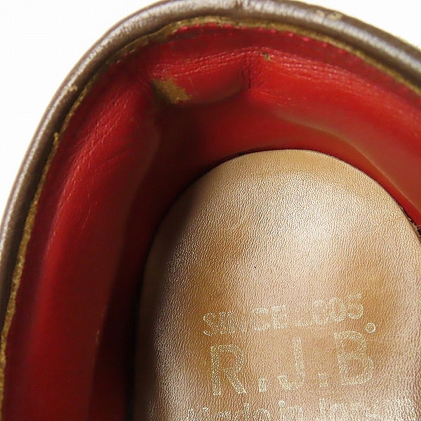 実際に弊社で買取させて頂いたR.J.B FLAT HEAD/フラットヘッド スエード レザー シューズ/9の画像 7枚目