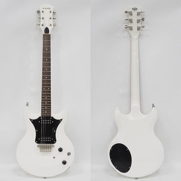 実際に弊社で買取させて頂いた★VOX/ヴォックス SDC-22 WH ダブルカッタウェイ  エレキギター ソフトケース付の画像 1枚目