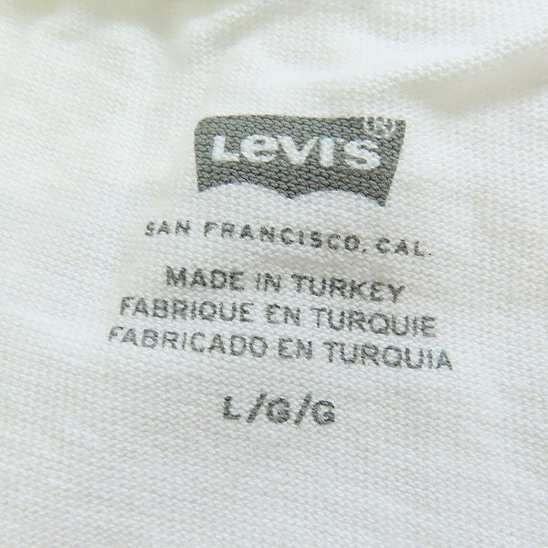 実際に弊社で買取させて頂いた【未使用】BEAMS×LEVIS/ビームス×リーバイス ロゴ Tシャツ/Lの画像 2枚目