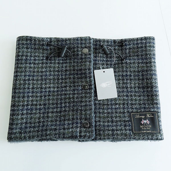 実際に弊社で買取させて頂いた【未使用】MOON for BEAMS/ムーン フォアー ビームス チェック ネックウォーマーの画像 1枚目