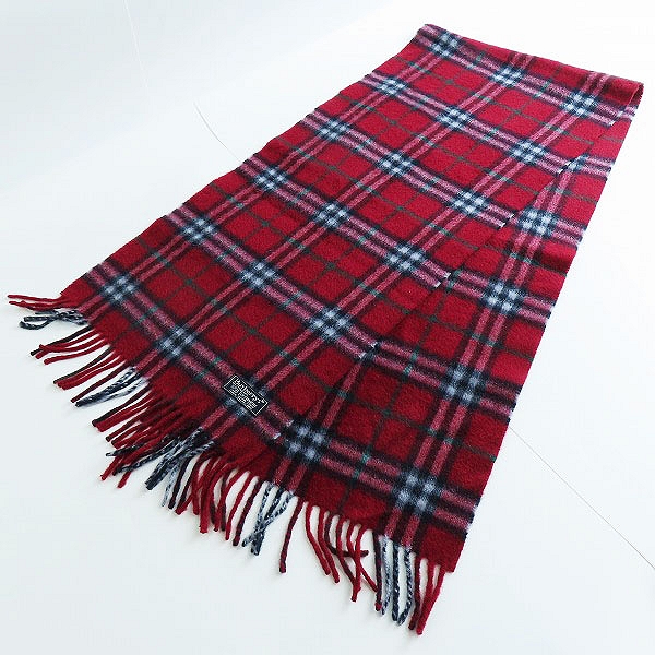 実際に弊社で買取させて頂いたBurberrys/バーバリーズ チェック柄 カシミヤ マフラーの画像 3枚目