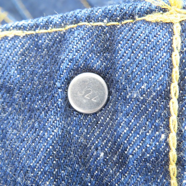 実際に弊社で買取させて頂いたLEVI'S/リーバイス 71507XX 復刻 ボタン裏J22 ビッグE セカンド モデル デニムジャケット Gジャン/40の画像 6枚目