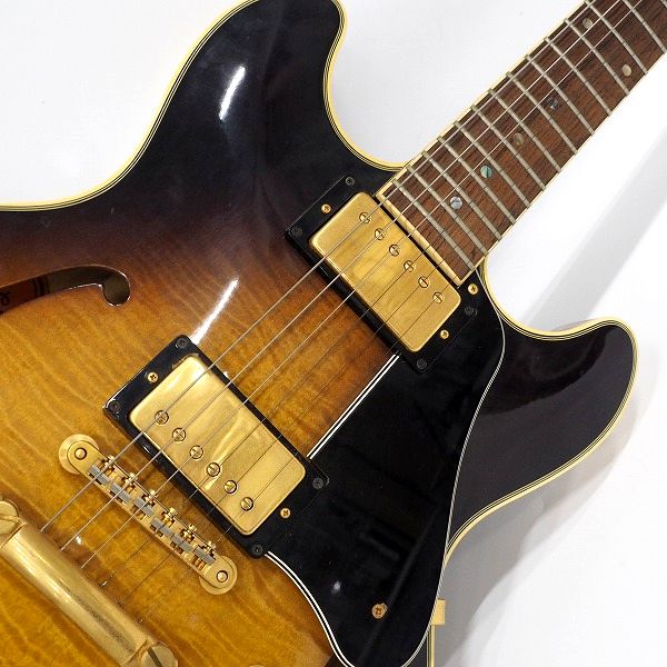 実際に弊社で買取させて頂いた★Stafford/スタッフォード FES-1200 BS セミアコ/エレキギター ハードケース付の画像 5枚目