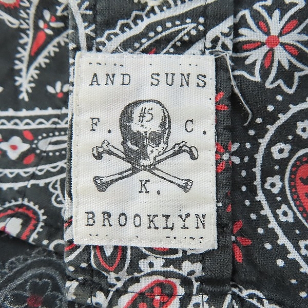 実際に弊社で買取させて頂いたAND SUNS/アンドサンズ  ペイズリー柄 長袖シャツ/Ⅹの画像 3枚目