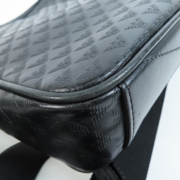 実際に弊社で買取させて頂いたEMPORIO ARMANI/エンポリオアルマーニ イーグルロゴ 総柄 ショルダーバッグの画像 7枚目