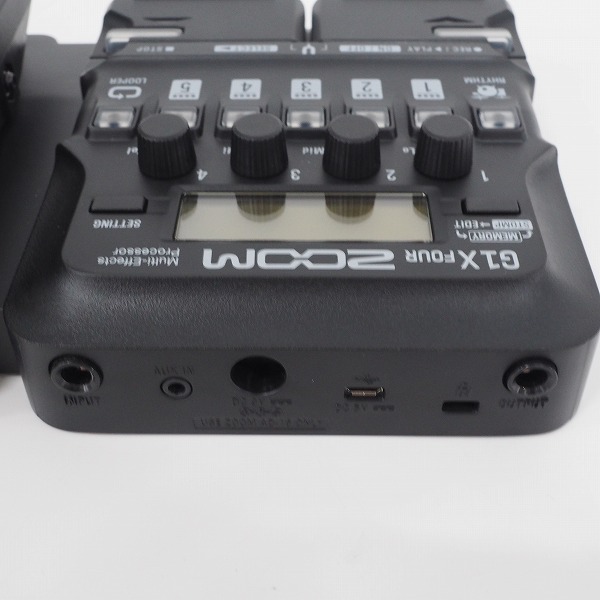 実際に弊社で買取させて頂いた【美品/簡易動作確認済】ZOOM/ズーム G1X FOUR Ver.v1.10 エレキギター用マルチエフェクターの画像 4枚目