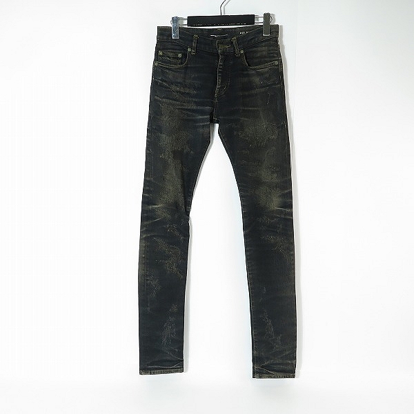 実際に弊社で買取させて頂いたSAINTLAURENTPARIS/サンローランパリ 13AW オーバーダイ ダメージ加工スキニーデニムパンツ 328936/27
