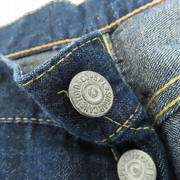 実際に弊社で買取させて頂いた(2)SUGAR CANE/シュガーケーン サマータイム ブルーデニム 1947モデル TYPEII ショートパンツ SC52013/36の画像 6枚目