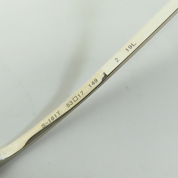 実際に弊社で買取させて頂いた999.9/フォーナインズ TITANIUM チタニウム メガネフレーム S-161Tの画像 8枚目