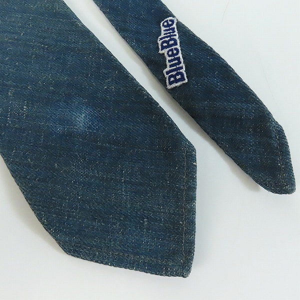 実際に弊社で買取させて頂いたBLUE BLUE/ブルーブルー ロゴワッペン ネクタイの画像 3枚目