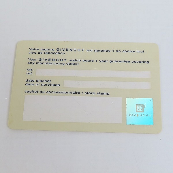 実際に弊社で買取させて頂いたGIVENCHY/ジバンシィ シェル文字盤 ラウンド レディース ウォッチ【動作未確認】の画像 8枚目