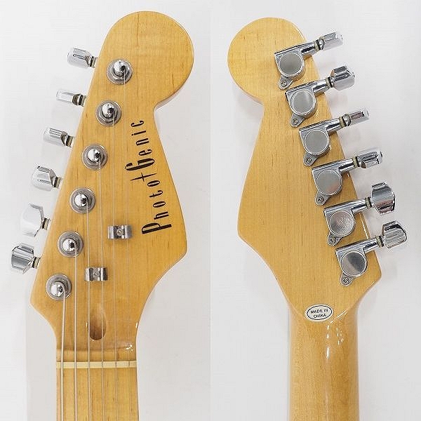 実際に弊社で買取させて頂いた★PhotoGenic/フォトジェニック ストラトキャスターType エレキギター ソフトケース付 の画像 2枚目