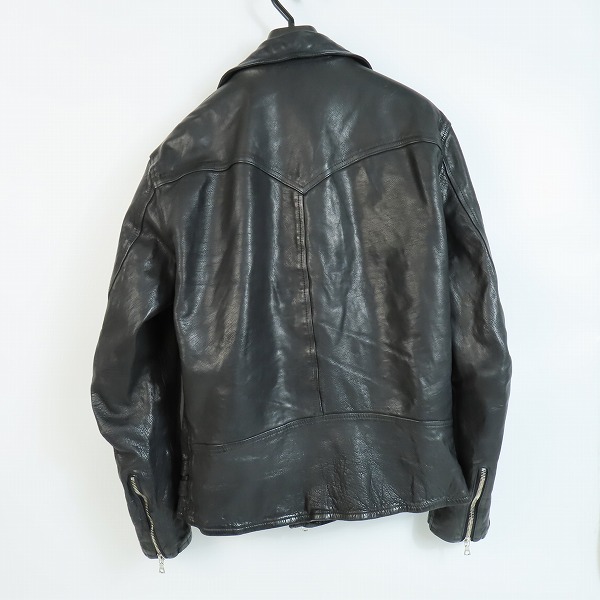 実際に弊社で買取させて頂いたISAMU KATAYAMA BACKLASH/バックラッシュ ロイヤルフラッシュ別注 カウレザー ダブルライダース R1498-06/XLの画像 1枚目