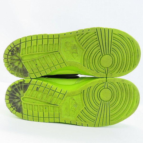 実際に弊社で買取させて頂いたNIKE×AMBUSH/ナイキ×アンブッシュ DUNK HIGH FLASH LIME/ダンク ハイ フラッシュ ライム CU7544-300/28の画像 2枚目