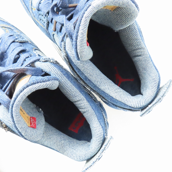 実際に弊社で買取させて頂いた【未使用】NIKE×LEVIS/ナイキ×リーバイス AIR JORDAN 4 RETRO NRG/AO2571-401/26.5の画像 4枚目