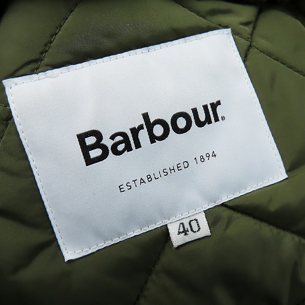 実際に弊社で買取させて頂いたBarbour/バブアー LIDDESDALE リデスデイル キルティングジャケット 2002188/40の画像 2枚目