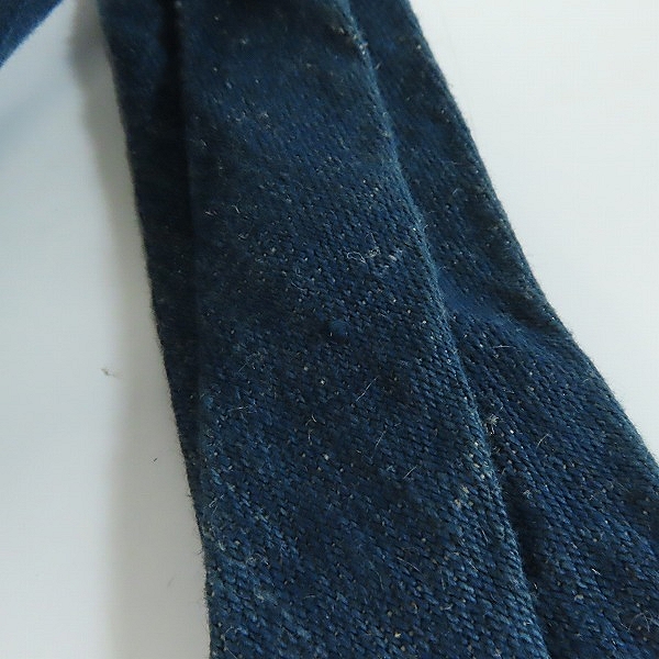 実際に弊社で買取させて頂いたBLUE BLUE/ブルーブルー ロゴワッペン ネクタイの画像 6枚目