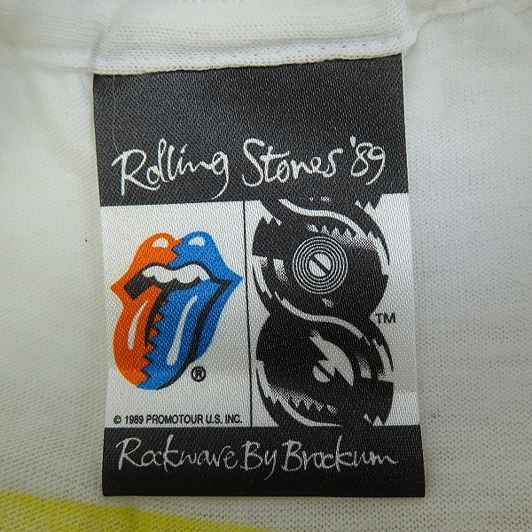 実際に弊社で買取させて頂いたTHE ROLLING STONES/ザローリングストーンズ コピーライト1989/90S/ヴィンテージ TOKYO1990東京ツアー Tシャツ XLの画像 2枚目