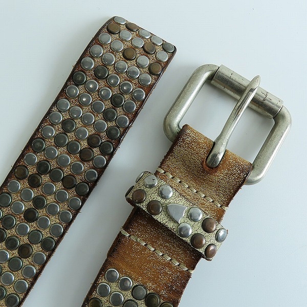 実際に弊社で買取させて頂いたHTC/エイチティーシー スタッズ ベルト 80/32の画像 1枚目