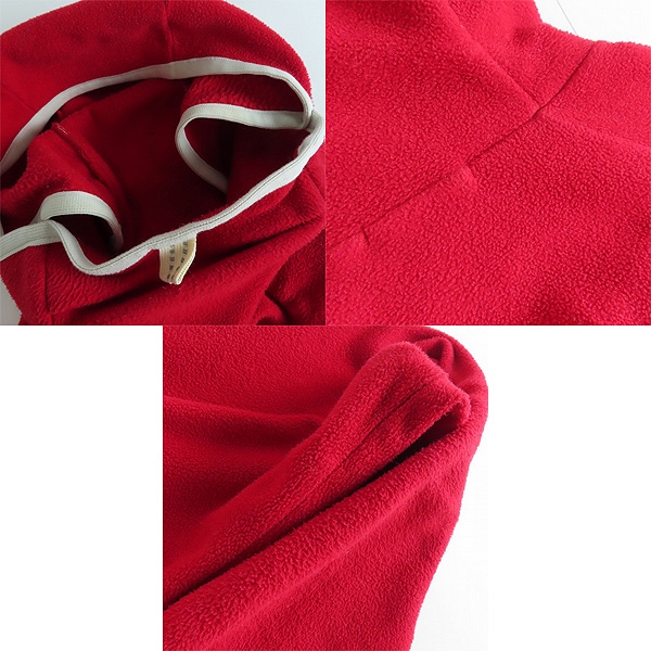 実際に弊社で買取させて頂いたCCP/シーシーピー 初代フリースフルフェイスパーカー レッド LT-AA16/Mの画像 7枚目
