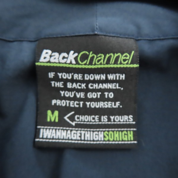 実際に弊社で買取させて頂いたBack Channel/バックチャンネル バンドカラーシャツ ネイビー Mの画像 2枚目