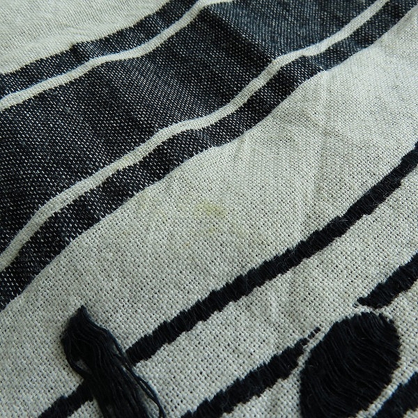 実際に弊社で買取させて頂いたn(n) BY NUMBER (N)INE/エヌエヌバイナンバーナイン 音符 大判ストールの画像 4枚目