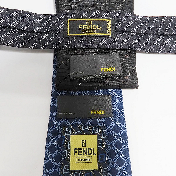 実際に弊社で買取させて頂いたFENDI/フェンディ 総柄ネクタイ/4点セットの画像 5枚目
