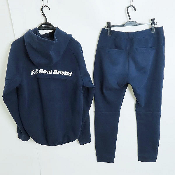 実際に弊社で買取させて頂いたFCRB/エフシーレアルブリストル VENTILATION HOODIE/SWEAT TRAINING PANTS セットアップ FCRB-210020/FCRB-210023/Lの画像 1枚目