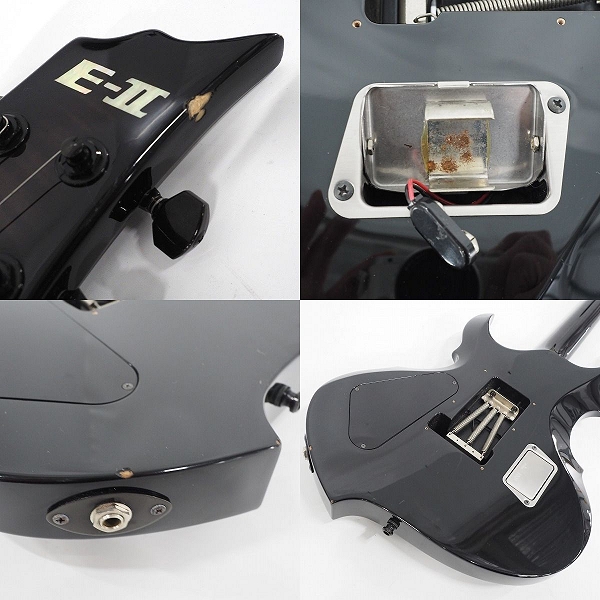 実際に弊社で買取させて頂いた★ESP/イーエスピー E-II FRX FM See Thru Black Sunburst 変形エレキギター ENG搭載 ハードケース付きの画像 7枚目
