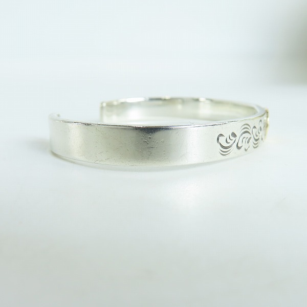 実際に弊社で買取させて頂いたFIRST ARROWS/ファーストアローズ K18メタル付き 唐草バングル の画像 3枚目