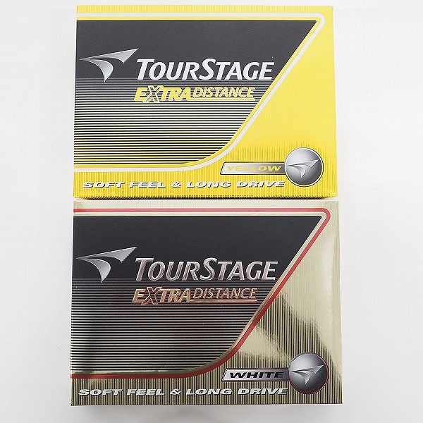 実際に弊社で買取させて頂いた【未使用】BRIDGESTONE/ブリヂストン TOURSTAGE/ツアーステージ EXTRA DISTANCE ゴルフボール 2色 計2ダースの画像 3枚目