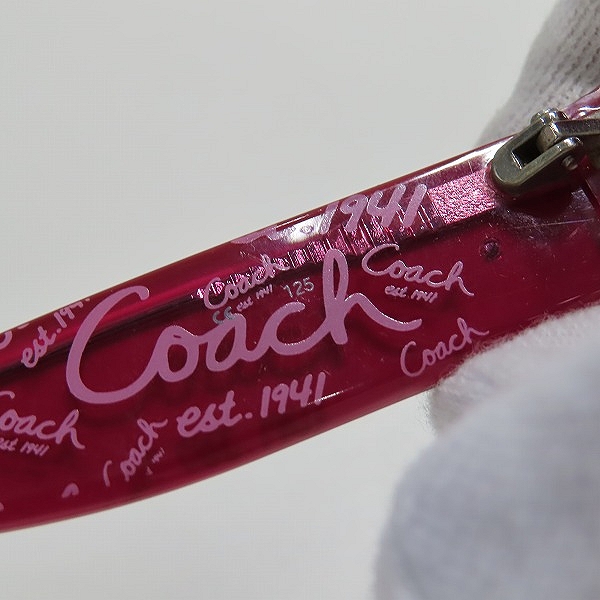 実際に弊社で買取させて頂いたCOACH/コーチ SHARON(S700A) サングラス/アイウェアの画像 6枚目