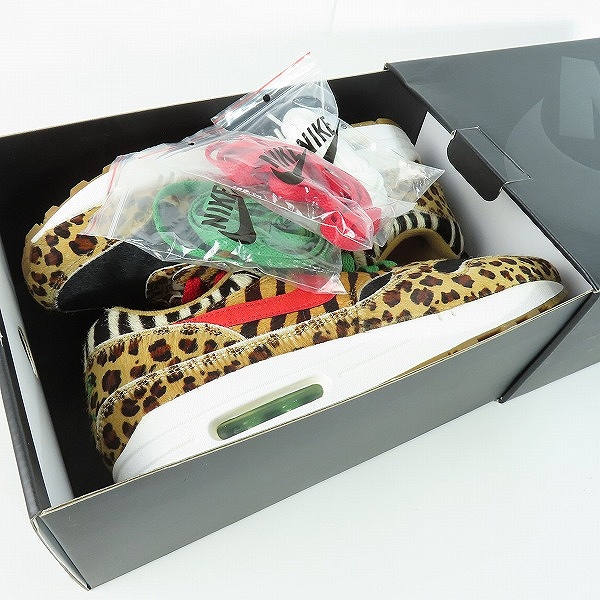 実際に弊社で買取させて頂いたNIKE×ATMOS/ナイキ×アトモス AIR MAX 1 DLX/エアマックス1 アニマルパック 2.0 AQ0928-700/26の画像 8枚目