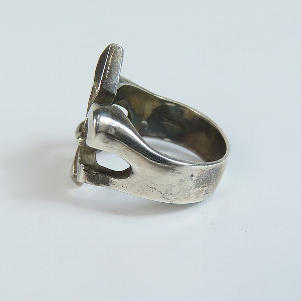 実際に弊社で買取させて頂いたCRAZY PIG/クレイジーピッグ ヘビー フレアーデリス フラットトップ リング/指輪 18号の画像 2枚目