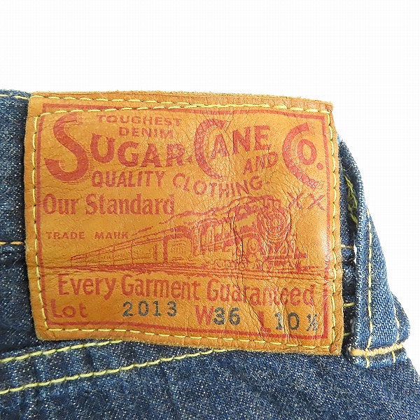 実際に弊社で買取させて頂いた(1)SUGAR CANE/シュガーケーン サマータイム ブルーデニム 1947モデル TYPEII ショートパンツ SC52013/36の画像 5枚目