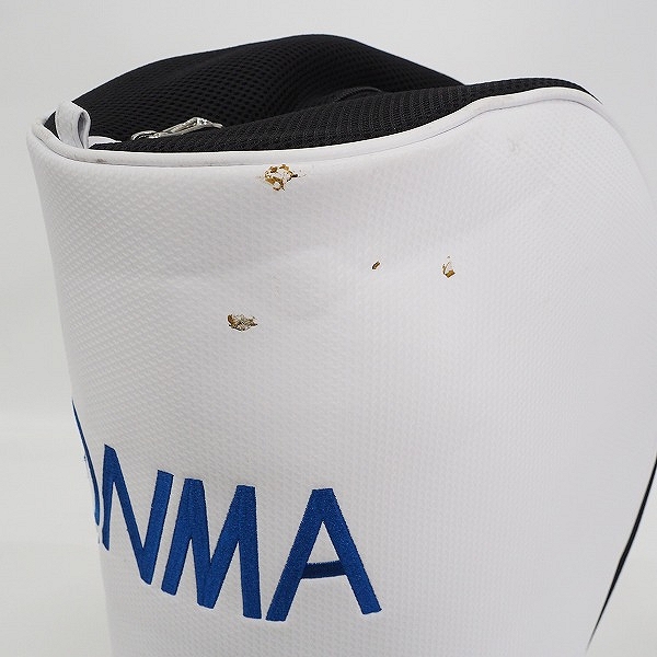 実際に弊社で買取させて頂いたHONMA/ホンマ CB-1802 TOUR WORLD/ツアーワールド 9型 5分割 スタンド式キャディバッグ ブルーｘホワイトの画像 9枚目