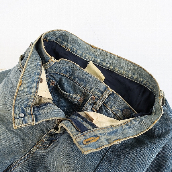 実際に弊社で買取させて頂いたJUNYA WATANABE COMME des GARCONS/ジュンヤワタナベコムデギャルソン 再構築 デニムスカート JN-S085 /Sの画像 6枚目