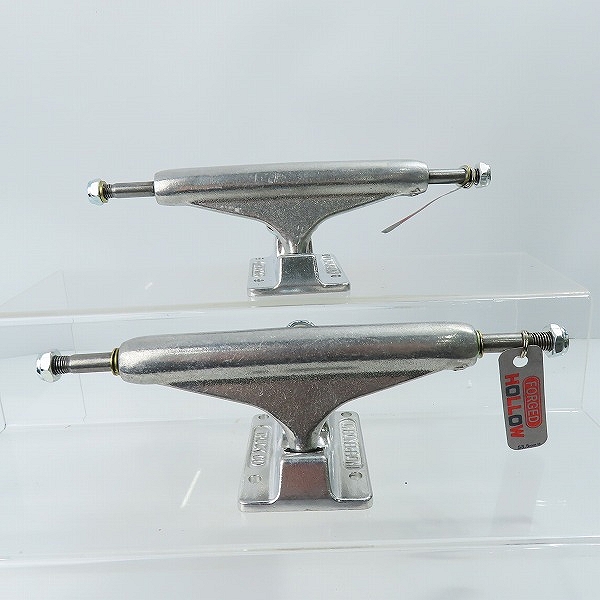 実際に弊社で買取させて頂いた(3)【未使用】INDEPENDENT/インディペンデント 144 STAGE 11 FORGED HOLLOW SILVER スケートボード トラックの画像 2枚目