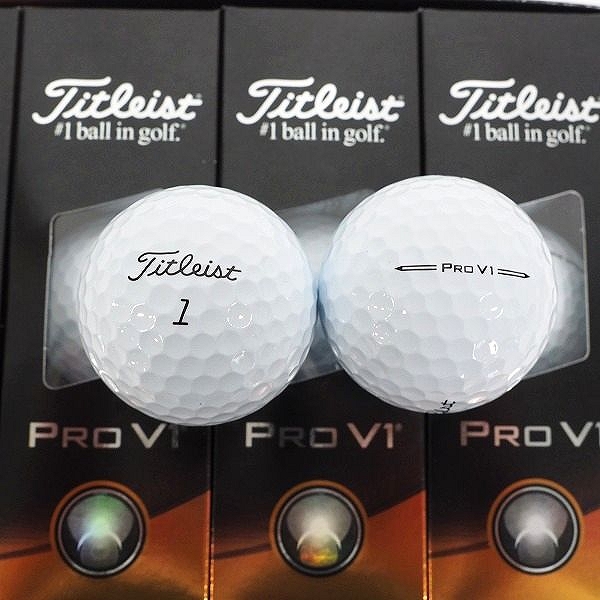実際に弊社で買取させて頂いた【未使用】Titleist/タイトリスト PRO V1 ゴルフボール ホワイト 1ダースの画像 1枚目