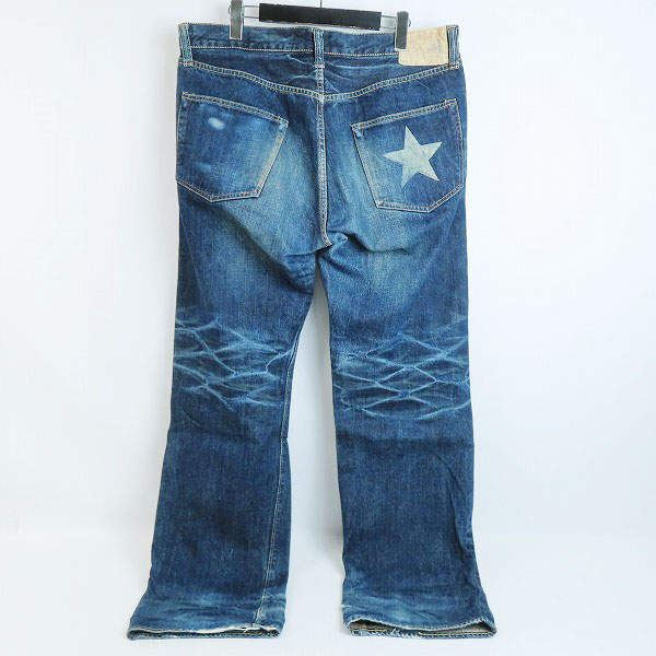 実際に弊社で買取させて頂いたSUGAR CANE/シュガーケーン LONE STAR JEANS/スタープリント デニムパンツ/ジーンズ SC40901/W36/L33の画像 1枚目