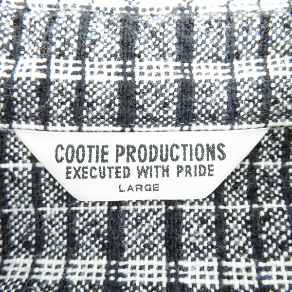 実際に弊社で買取させて頂いたCOOTIE PRODUCTIONS/クーティー 22AW Ombre Check Open Collar Pullover L/S Shirt チェック シャツ CTE-22A403/Lの画像 2枚目