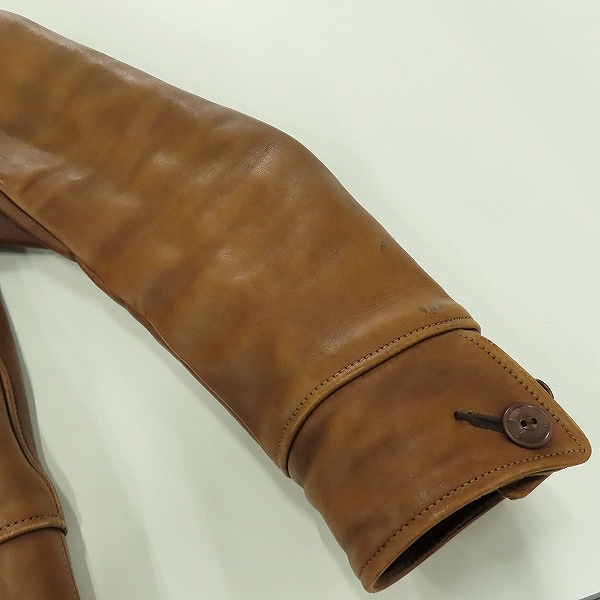 実際に弊社で買取させて頂いたThe REAL McCOYS/リアルマッコイズ HORSEHIDE/ホースハイド スポーツジャケット ブラウン/38の画像 7枚目