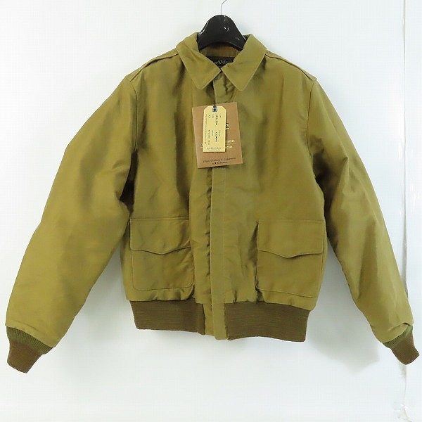 実際に弊社で買取させて頂いた【未使用】BUZZ RICKSONS/バズリクソンズ A-2 AVIATION ASSOCIATES JUNGLE CLOTH フライトジャケット カーキ BR14934 /42