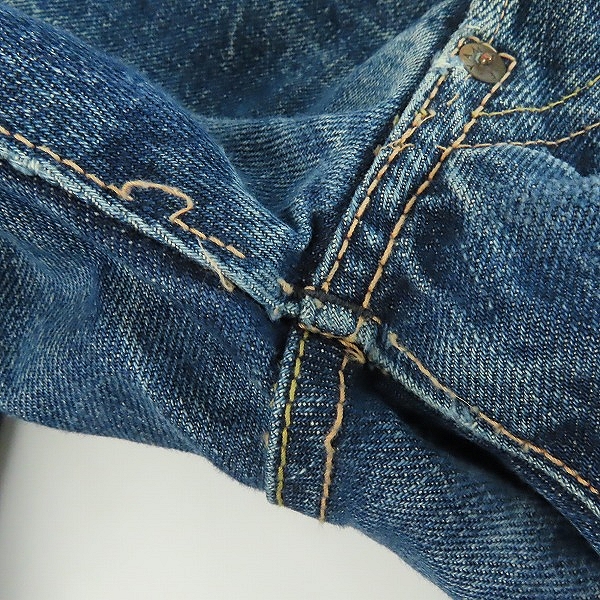 実際に弊社で買取させて頂いたEVISU/エヴィス Lot.2005 RING デニムパンツ/34×35の画像 7枚目