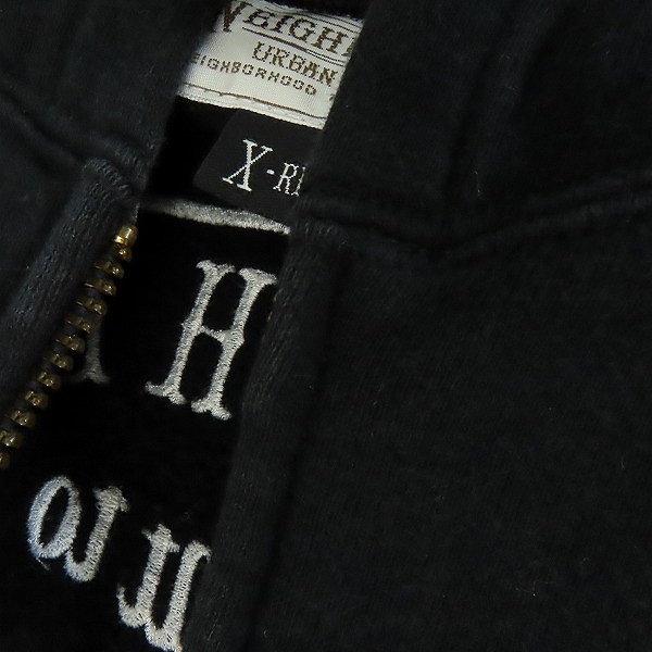 実際に弊社で買取させて頂いたNEIGHBORHOOD/ネイバーフッド ジップアップパーカー 161FPNH-CSM02S/XLの画像 9枚目