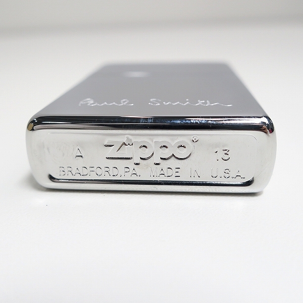 実際に弊社で買取させて頂いたZIPPO/ジッポー Paul Smith/ポールスミス 鏡面加工 2013年製の画像 3枚目