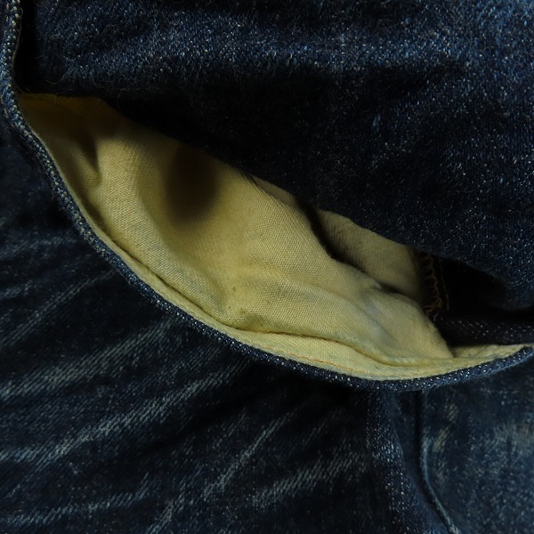 実際に弊社で買取させて頂いたSUGAR CANE/シュガーケーン ロンスター デニムパンツ SC4111H/R W36/L33の画像 8枚目