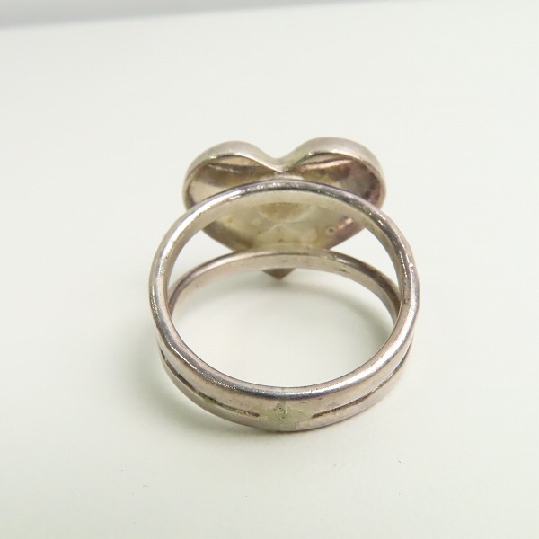 実際に弊社で買取させて頂いたHOLLYWOOD RANCH MARKET/ハリウッドランチマーケット シルバーリング ハート 18号-18.5号の画像 3枚目