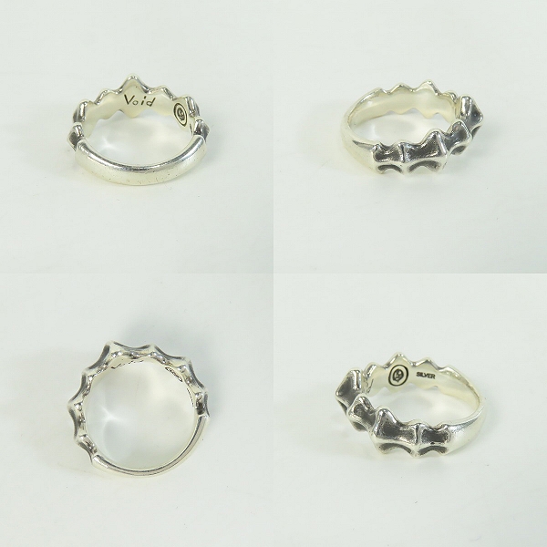 実際に弊社で買取させて頂いた【ワランティ付き】Bloody Mary/ブラッディマリー Void/ヴォイド シルバー リング/19号の画像 2枚目